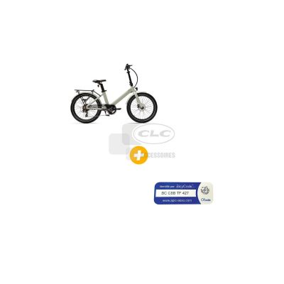Vélo à assistance électrique semi pliant EVENING 24'' vert + MARQUAG + DECL BICYCODE